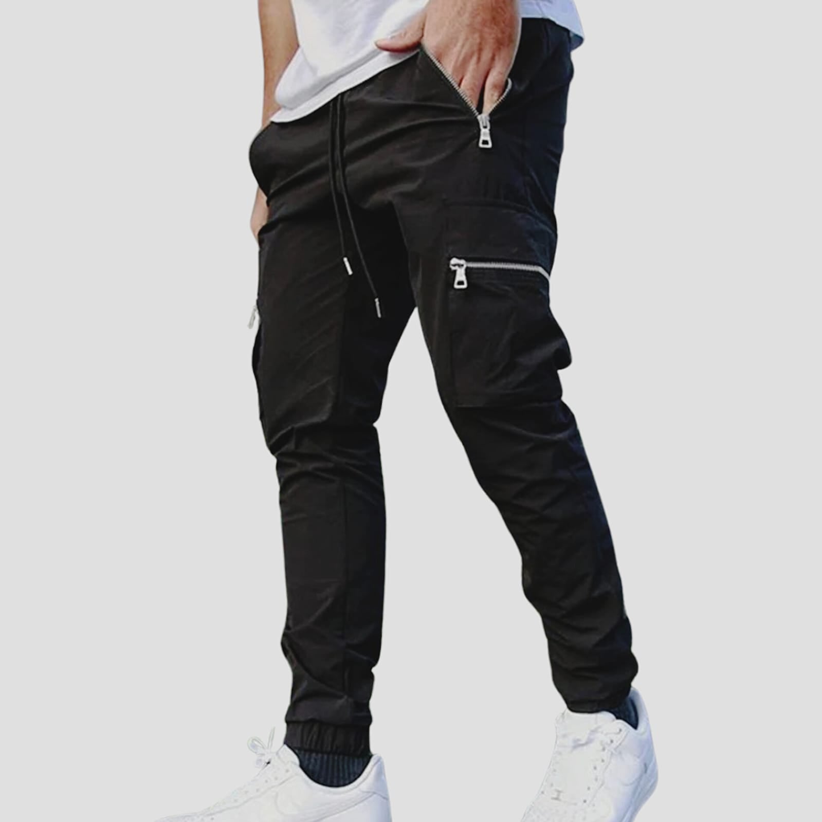 Casual Cargo Pants | Black