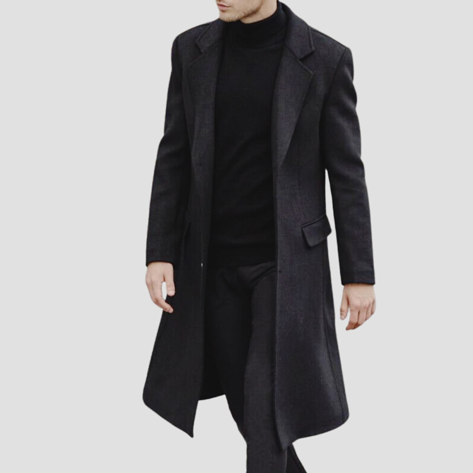 Long Trench Coat | Black