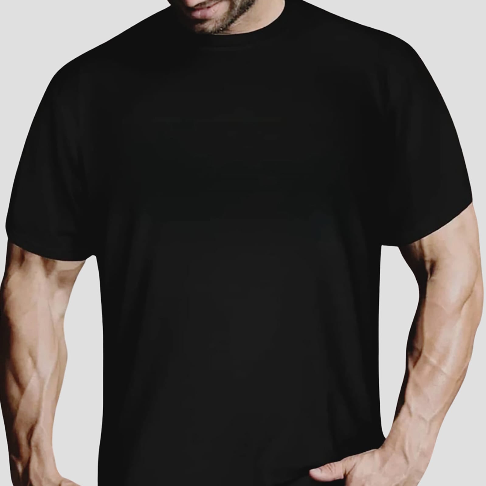 Round Neck T-shirt | Black