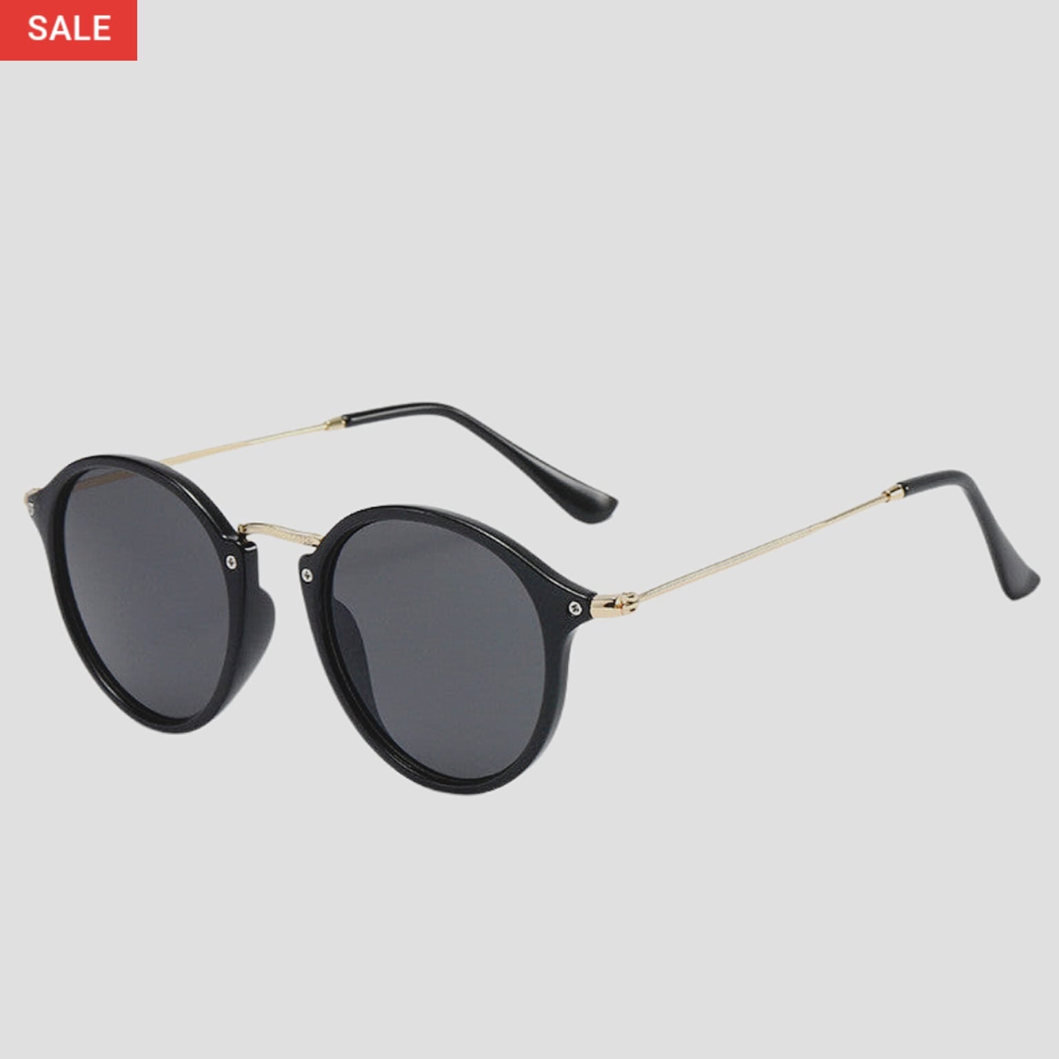 Round Sunglasses | Black