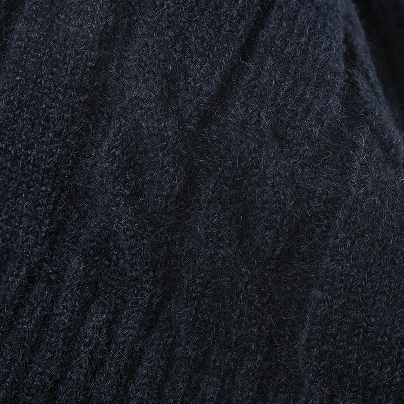 Jacquard Fleece Beanie | Black